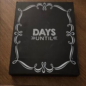 New! Chalkboard plaque! “Days Until” the next event. Perfect at school & home!